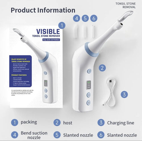 AURYX Tonsil Stone Remover with Camera